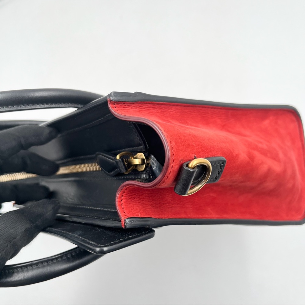CELINE Nano Luggage Bag Tri-Color Leather & Suede - Picture 14 of 16